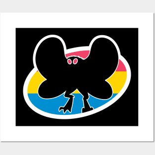 Pansexual Mothman Cryptid Pride Posters and Art